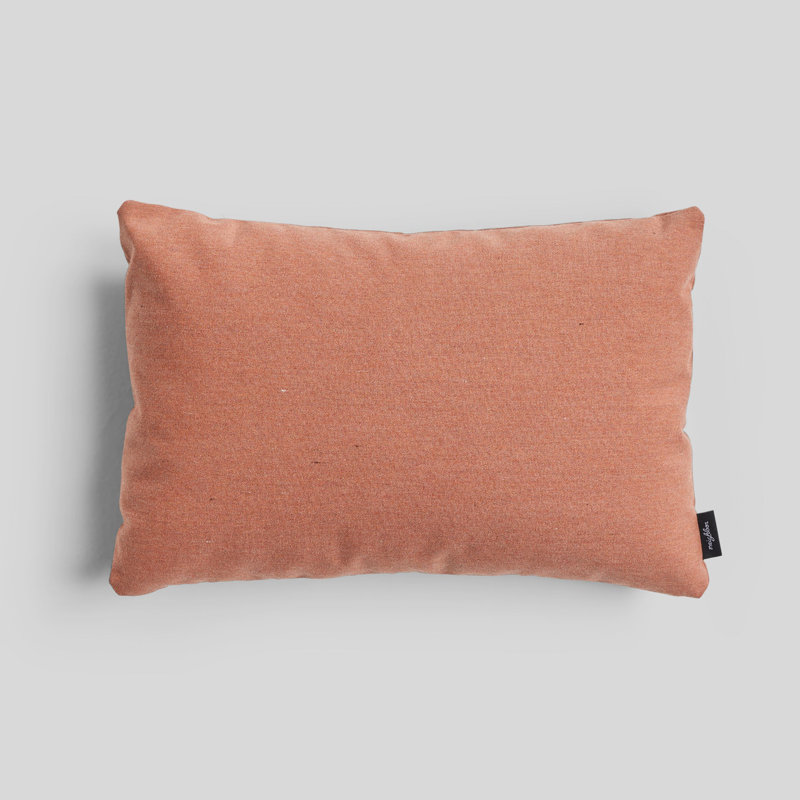 Crosshatch Sunbrella® Outdoor Throw Pillow, Rust, 16"H x 24"W, Rectangular
