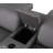 Luxurious Console Loveseat Power Reclining In Genuine Leather With Power Headrests-1767544179