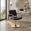 Fauteuil de coiffure 360 ° rotatif et réglable avec repose-pieds et coussin en polyuréthane pour utilisation professionnelle-135355159