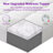 Mattress Topper With 8-21" Deep Pocket 3" Thick Cooling Mattress Pad Cover-1868548461