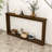 Narrow Wood Console Table with Corrugated Texture, Entryway Storage Table, Sofa Back Table-495387617