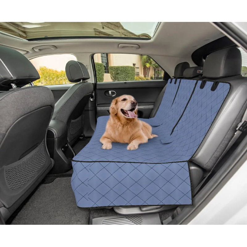 Heavy Duty Breathable Rear Dog Car Seat Cover, Universal Washable Waterproof Back Seat Protector, 54" W x 18" D x 22" H