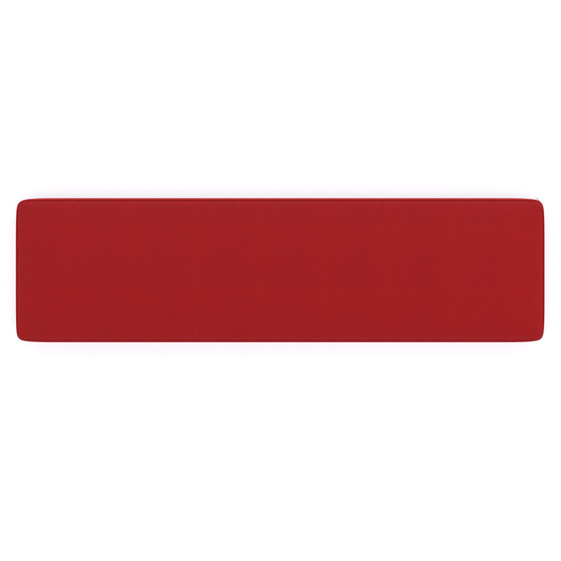 Indoor/Outdoor Sunbrella® Seat Cushion, Canvas Jockey Red Sunbrella® Canvas, 65" W x 18" D