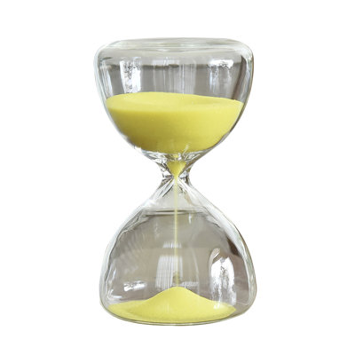 5-minute Glass Hourglass Timer Circular Small Hourglass Gift Home Hourglass Ornament