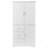 Tall And Wide Storage Cabinet With Doors For Bathroom/Office, Three Drawers-116194877