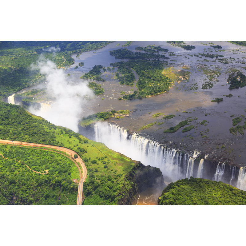 Aerial View Of Victoria Falls by Pawel Gaul - Wrapped Canvas Print, 20cm H x 30cm W x 3.8cm D