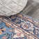 Huddleston Ornate Large Medallion Machine-Washable Blue/Beige Rug