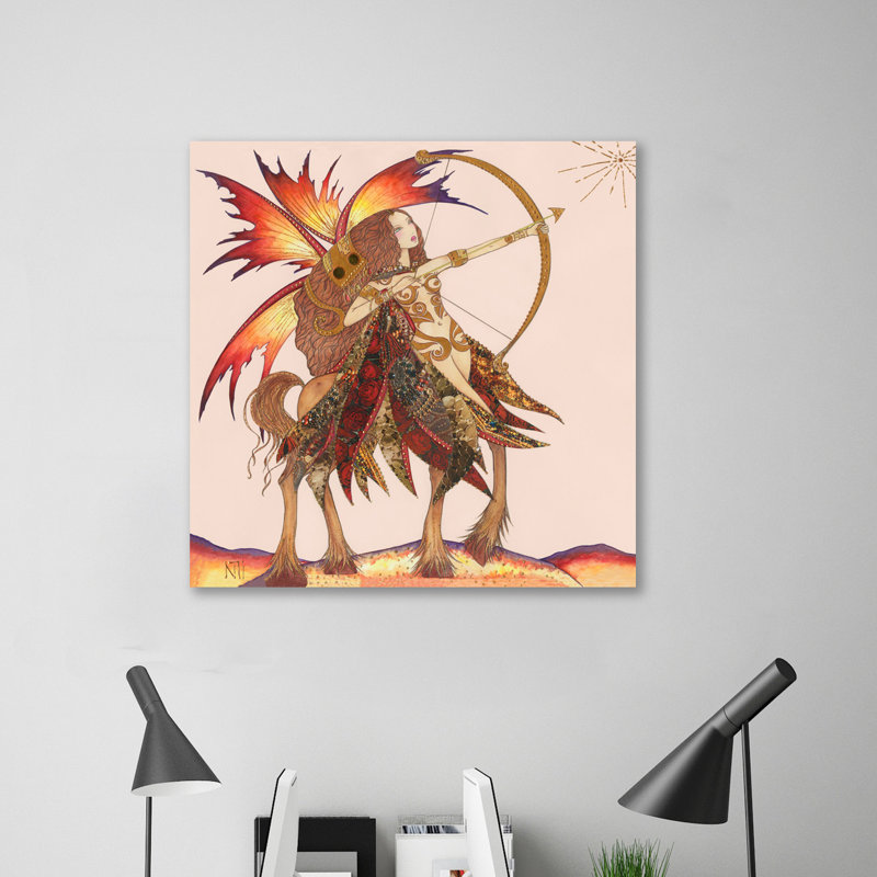 « fã© e du sagittaire », reproduction d’impression sur toile tendue, H 12 po x l 12 po x P 1,5 po