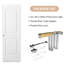 Porte coulissante 24 po x80 po à 2 panneaux surélevés avec dessus en arche et blanc, moulé, lisse, moulé et creux-122290111