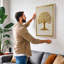 Golden Tree Botanical - Wrapped Canvas-1543964010-1543964012
