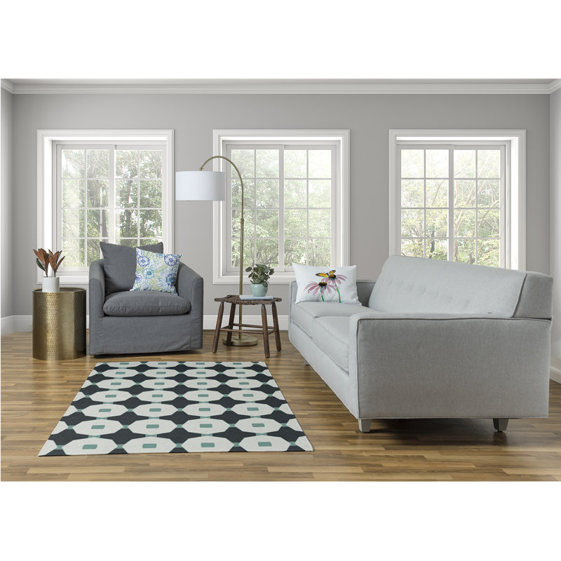 Cynar Chenille Geometric Indoor Rug, Rectangle 4' x 6'