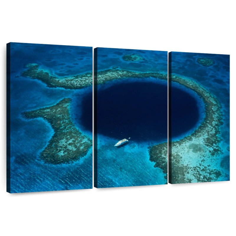 Sebbie Belize Great Blue Hole, H 48 po x l 74 po