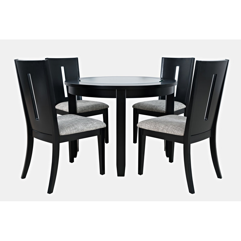Ensemble repas pour 4 personnes Jessim, Noir