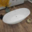 Baignoire autoportante autoportante en acrylique A10 de 59 po x 30 po