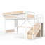 Lit mezzanine en métal avec glissade et rangement pour enfants Titan-133276875