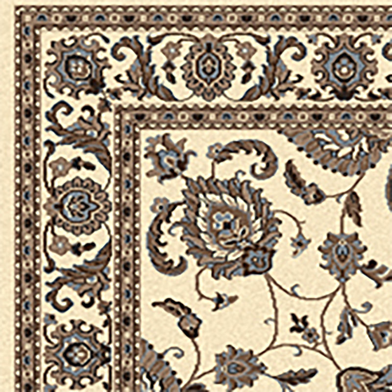 Weiser Ivory Traditional Oriental Area Rug, Rectangle 7'9" x 11'