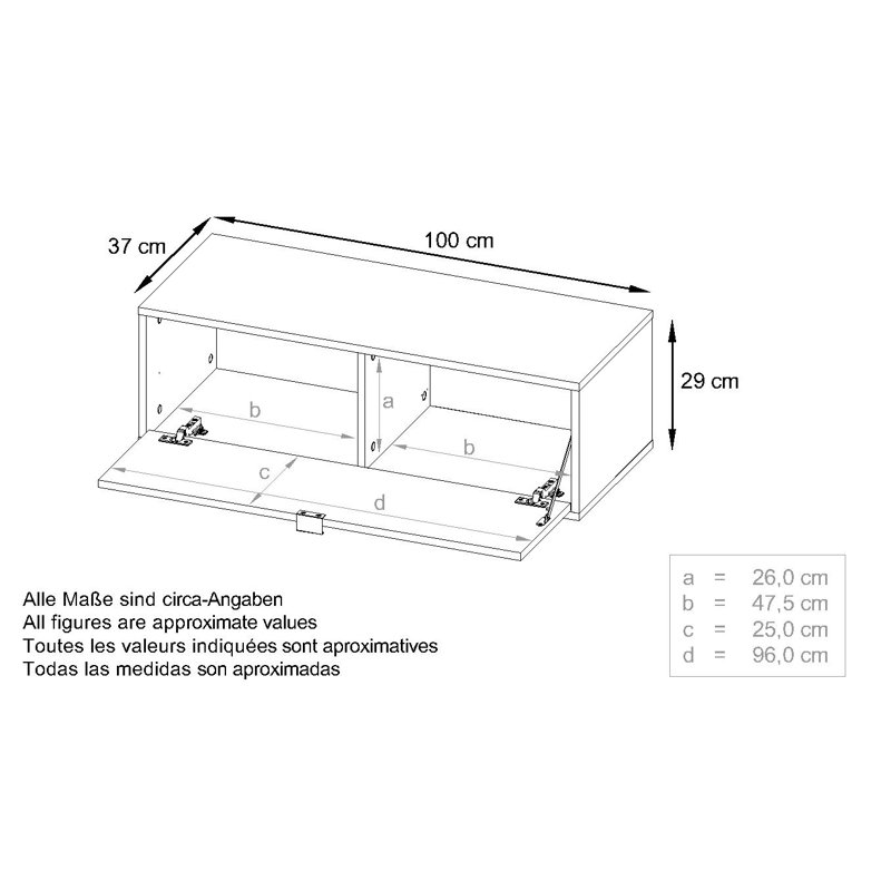 Mccaffrey Unfinished TV Stand for TVs up to 55", White/Bordeaux High Gloss