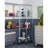 EcoStorage® 27" W x 18" D 4 Tier Corner Wire Shelving with Wheels