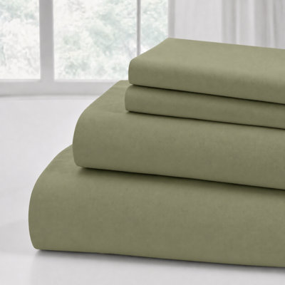 Modern Threads 4-Piece Ultra Soft Microfiber Sheet Set with Deep Pockets in Solids & Prints