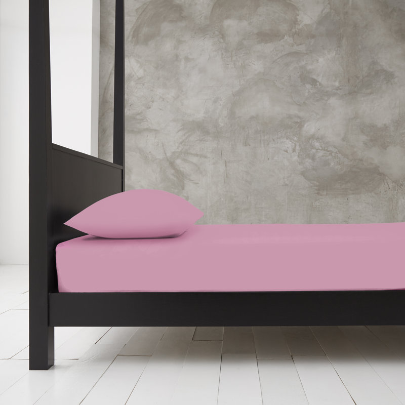 Diamond Fitted Sheet, Pink, Single