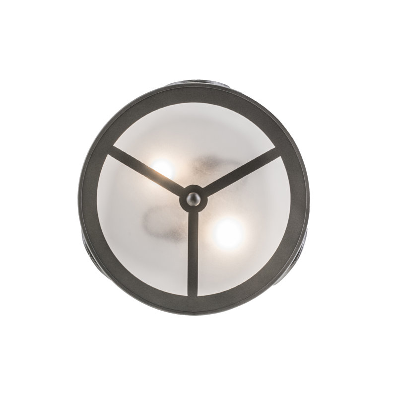 Plafonnier semi-encastré 2 lumières 16,5 po unique