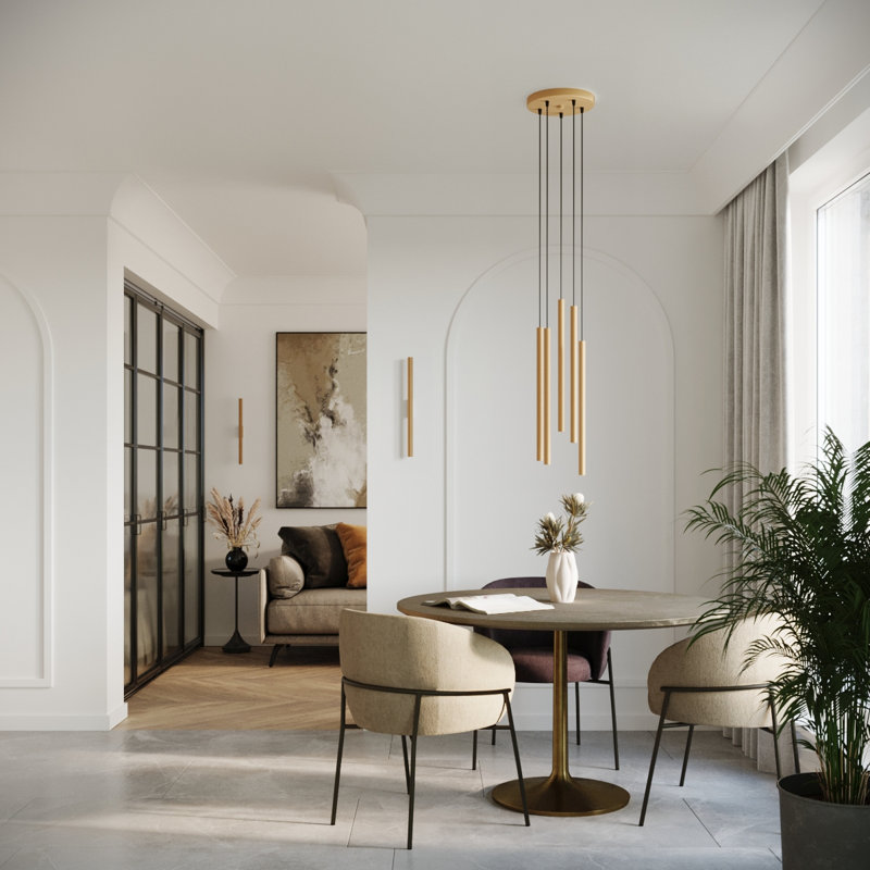Pastelo 2 - Light Cluster Pendant, Black/Gold