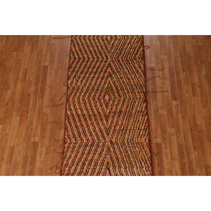 Tapis de couloir marocain oriental noué à la main 3 x 10