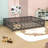 Wood Floor Bed with Door and Safety Rails-1045768319