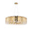 Transitional 20 Light Gold Crystal Chandelier-436464429-436464428