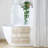 Woven Texture Stripe Bath Rug Natural 20X32"-1701997806-1701997800