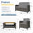 4-Person Rattan Patio Furniture Set, Outdoor Conversation Set With Cushions For Seating-538993942