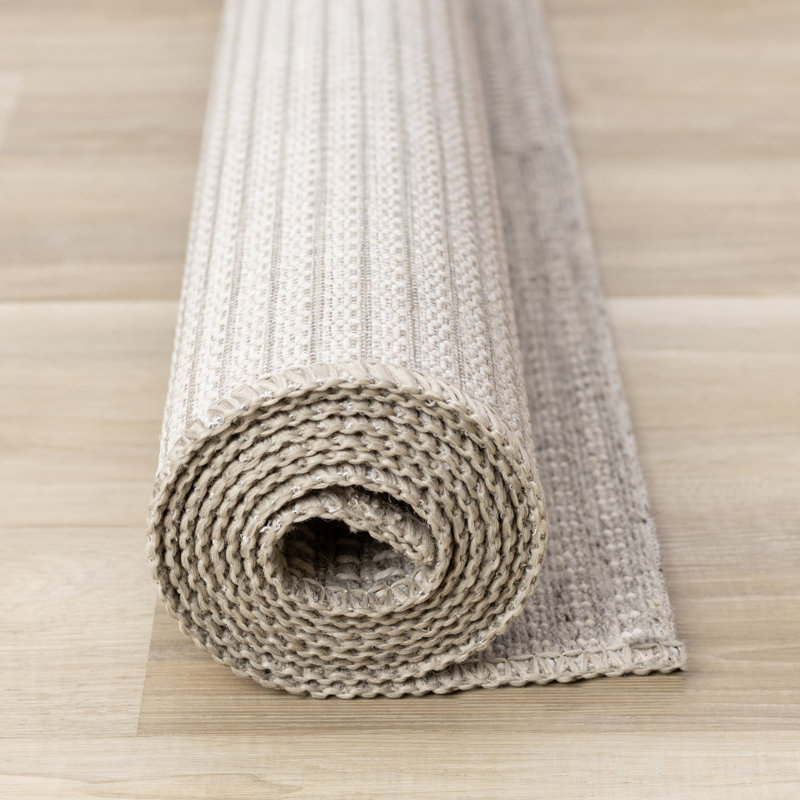 Tapis à carreaux beige Penny-May, Rectangle 5 pi 3 po x 7 pi 7 po