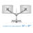 Dual Spring Arm Adjustable Universal 2 Screen Desk Mount