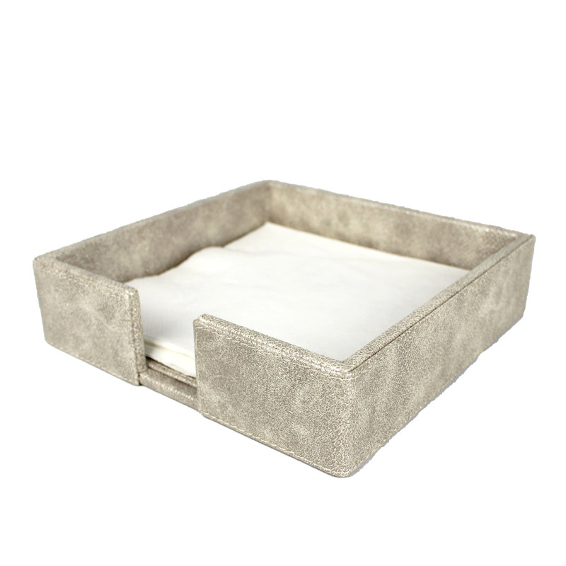 Faux Leather Flat Napkin Holder