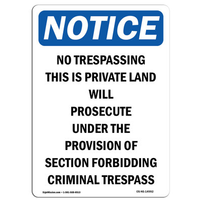No Trespassing This Is Private Sign