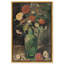 Art floral sur toile verte-105309249-105309251