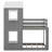 Monhollan Kids Twin Over Twin Bunk Bed-1861863048