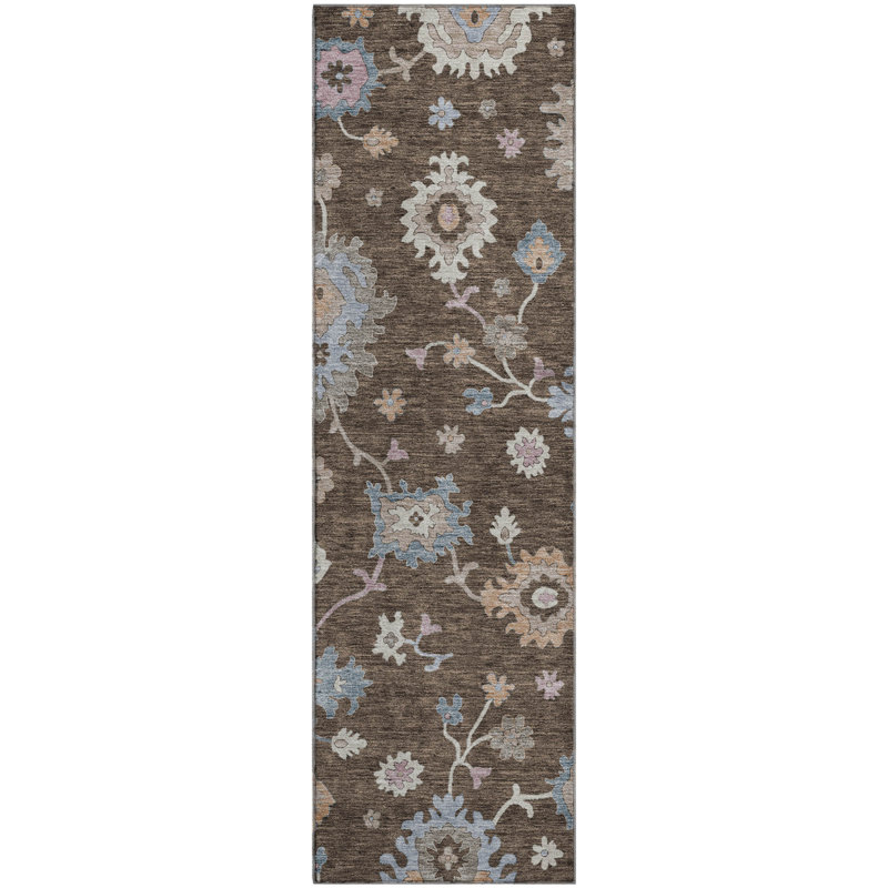 Premium Machine Washable Jaylin AMF1218 Global Rug, Runner 2'3" x 7'6"