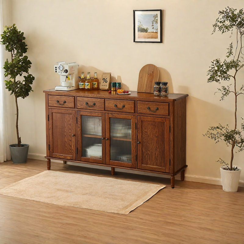 Solid wood dining cabinet