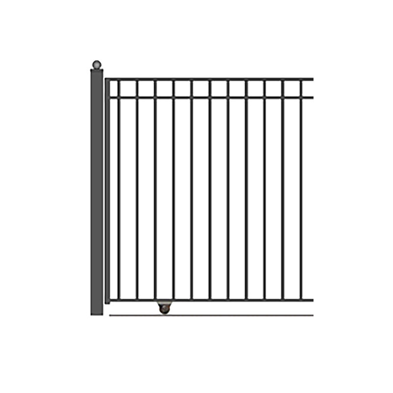 Barrière d'allée coulissante simple H 6 pi H Madrid, H 72,8 po x l 192,6 x P 1,58 po