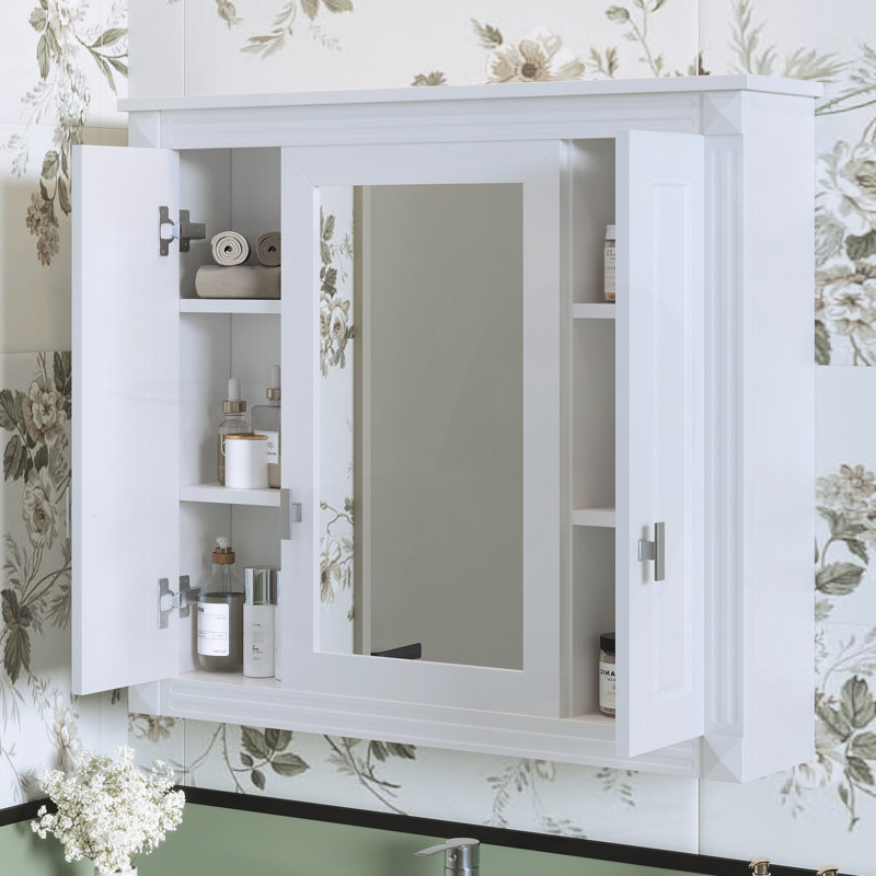 Armoire murale de salle de bain avec miroir