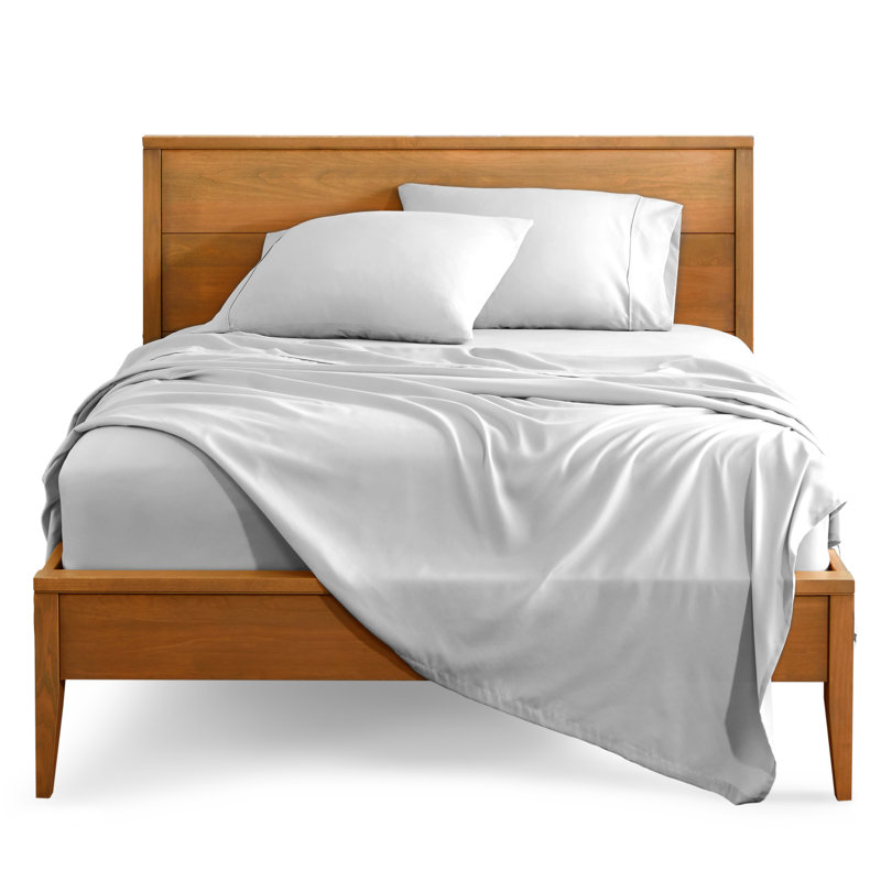 Bare Home Ultra-Soft Microfiber Sheet Set, Full XL Sheet Set + 1 Fitted Sheet+2 Pillowcases, Cloud Grey