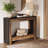41.3" Farmhouse Console Table with 2 Tier Storage Shelves, Wooden Sofa Table for Living Room-865563822