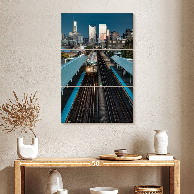 Lilie Chicago Subway Train, 38" H x 24" W