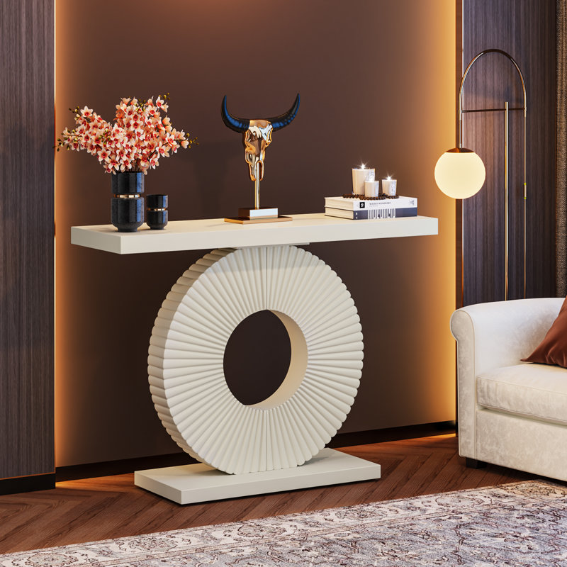 Cahner 39.37'' Console Table, White