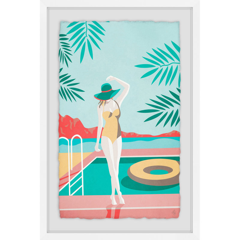 Summer Fashion - Single Picture Frame Painting, 61 cm H x 41 cm W x 4 cm D