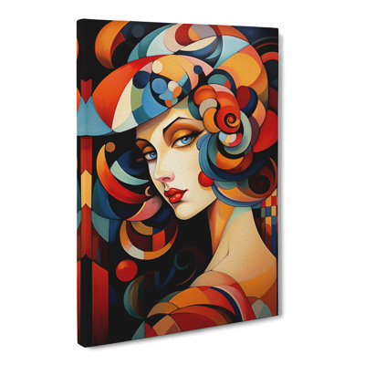 Nouveau Woman Cubism - Print