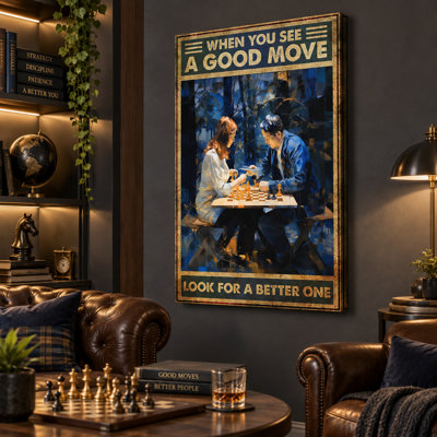 Quand vous voyez un bon projet, cherchez-en un meilleur. Tableau sur toile tendue - Décoration pour salon, chambre ou bureau