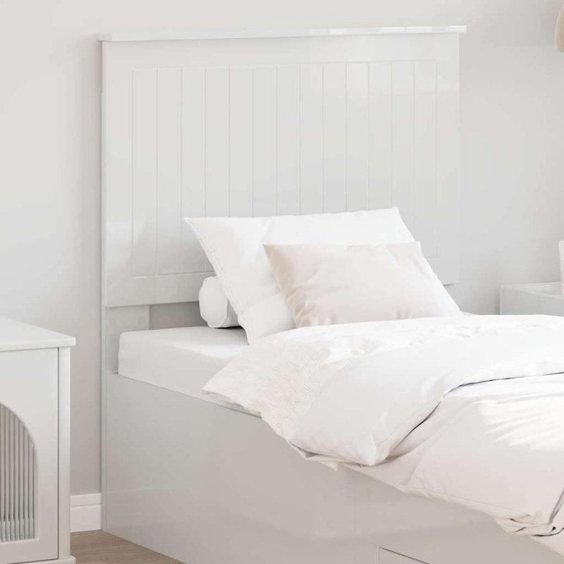 Headboard, Gloss White, European Toddler (80 x 160 cm)