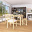 Ensemble de table de salle à manger 6 pièces pour 6 personnes, ensembles de cuisine et de salle à manger avec banc, pieds et structure en bois massif naturel, chaises ergonomiques doubles avec coussins, idéales pour la cuisine et la salle à manger-987926269